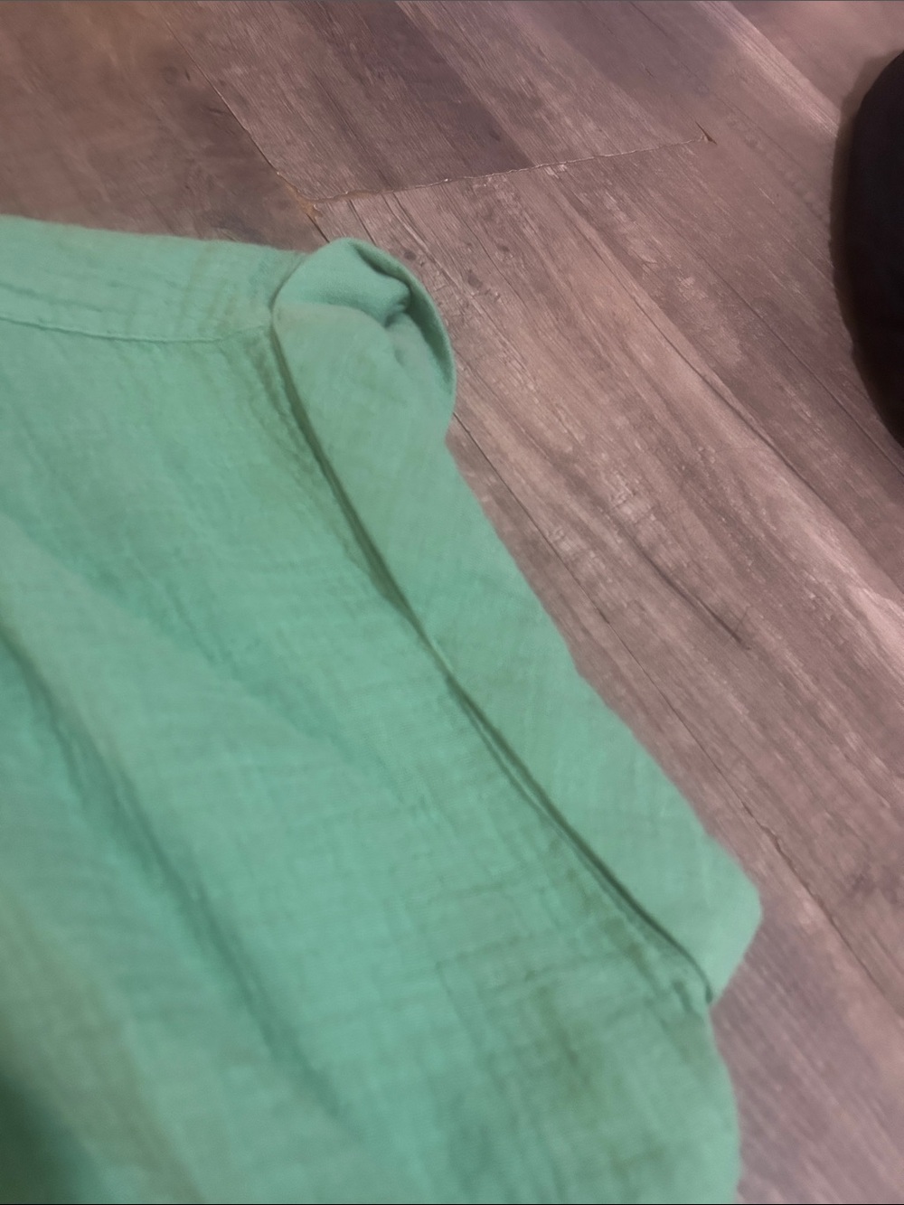 beachlunchlounge Women’s Shirt Green Lightweight Button-Front 100% Cotton - XL - Picture 6 of 8